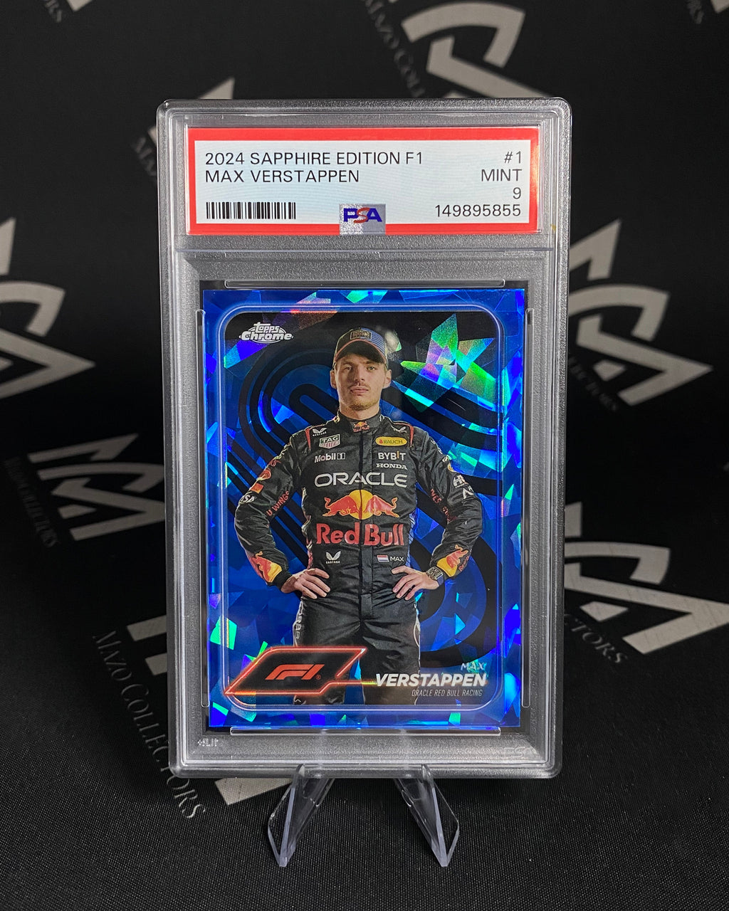 Max Verstappen – PSA 9 – 2024 Topps Chrome Sapphire Edition F1 (Leer Descripcion)