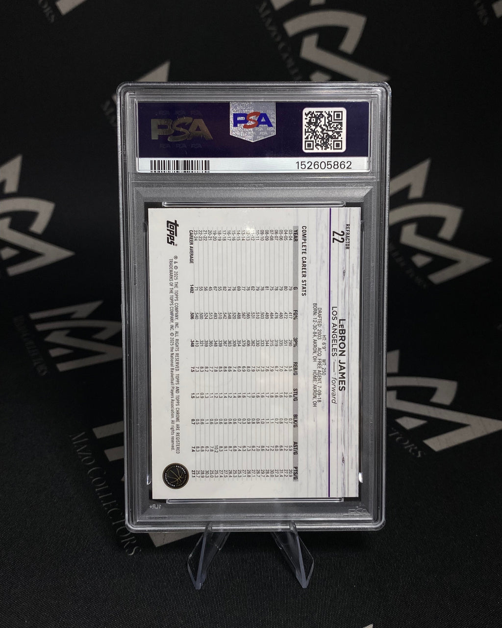 LeBron James – PSA 8 – 2024 Topps Chrome Refractor (Leer Descripcion)