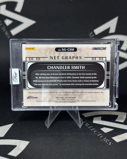 Chandler Smith – Net Graphs Gold Race-Used Driver Net 04/10 – Panini Turn Four NASCAR 2026