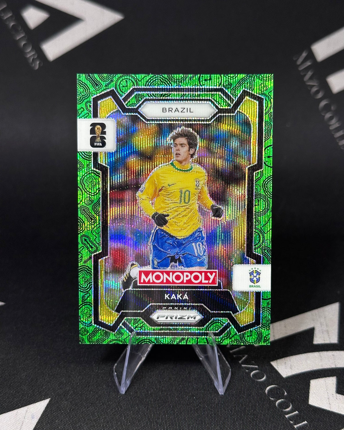 Kaká – Green Wave Prizm – Panini Prizm Monopoly FIFA World Cup 2026