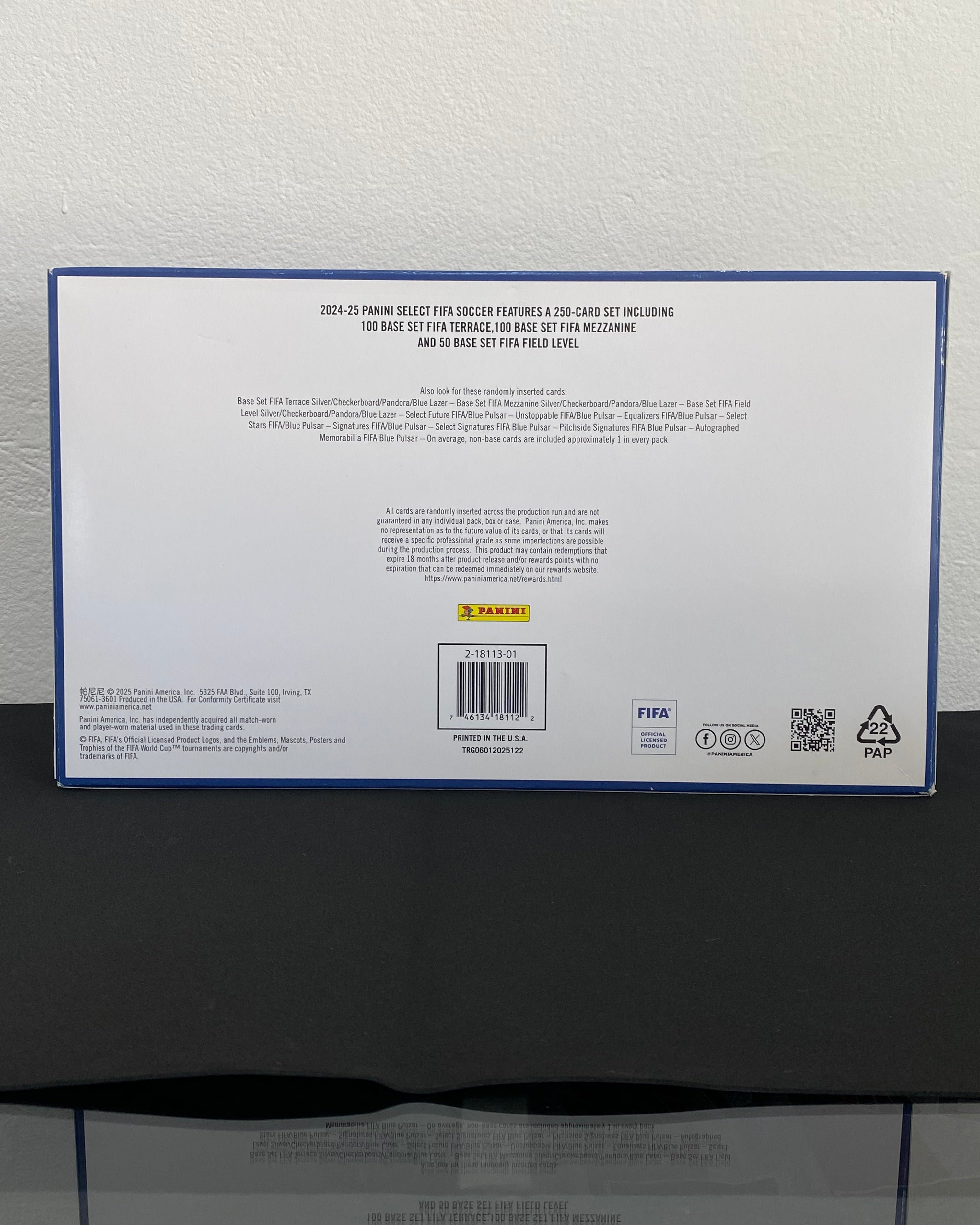 Caja Panini Select FIFA 2024-25 – 6 Sobres + 1 Bonus Pack Exclusivo