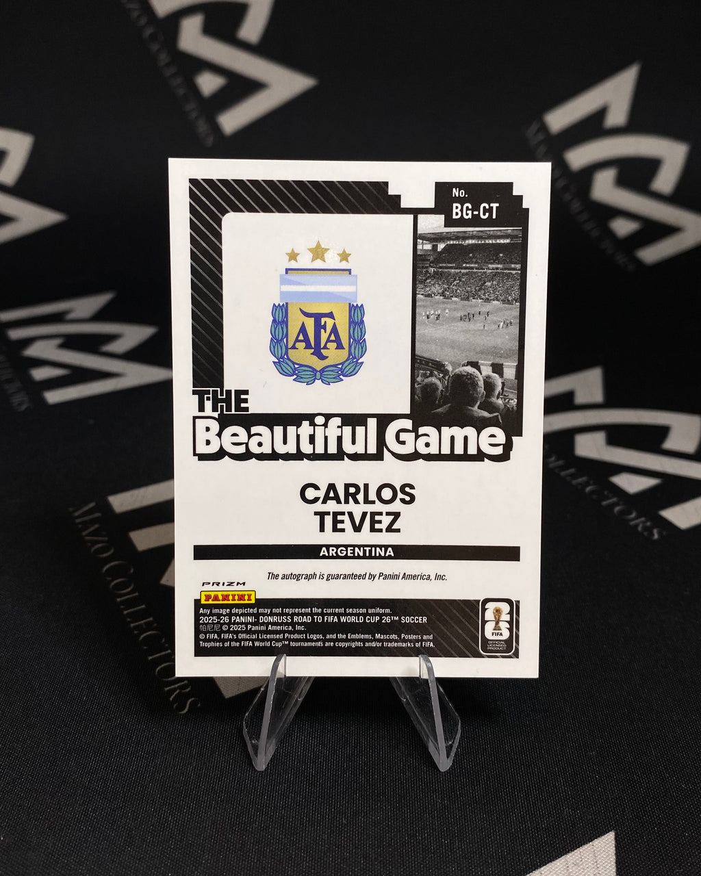 Carlos Tévez - Pink Autógrafo Argentina – Donruss The Beautiful Game 2025/26