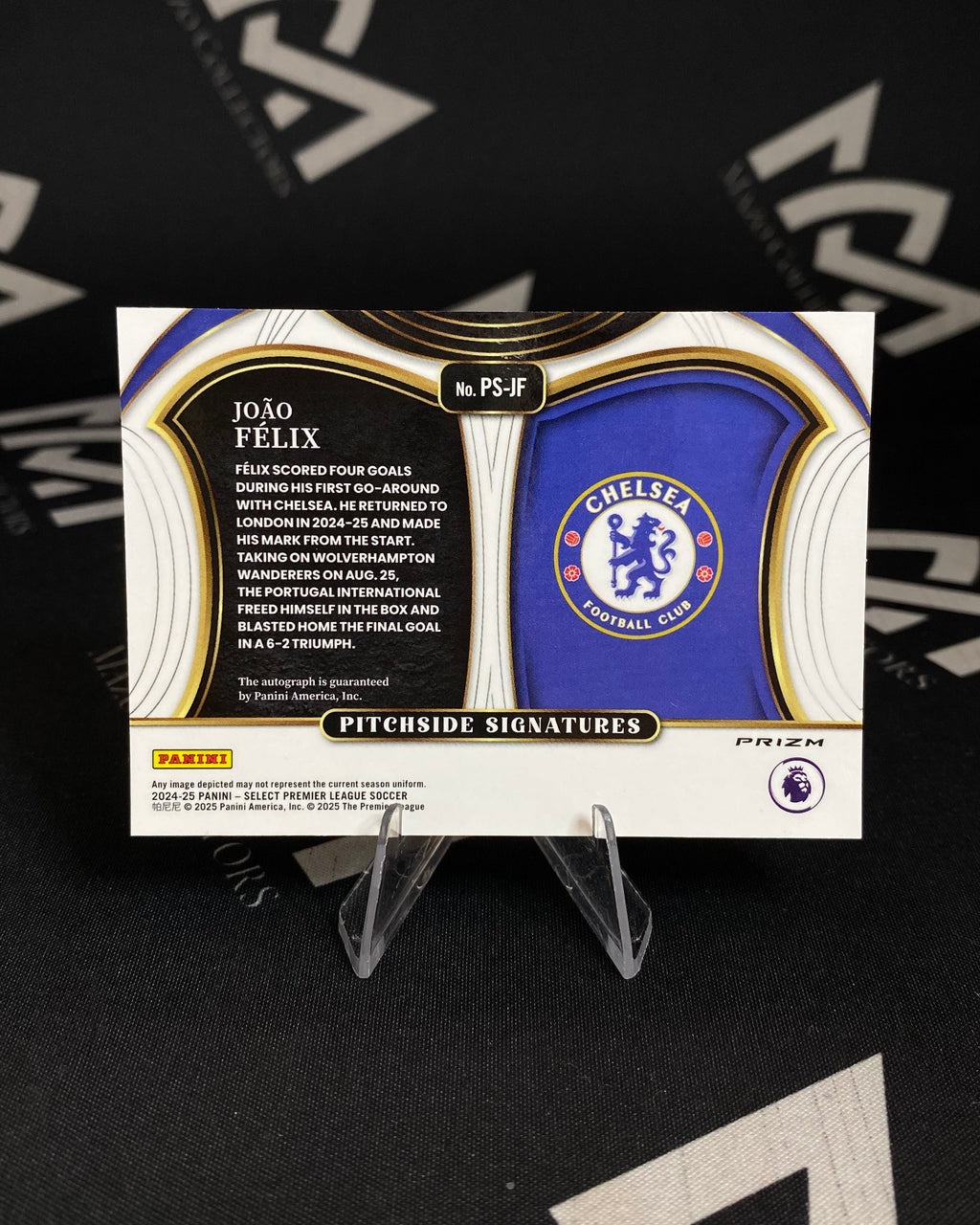 João Félix - Autógrafo Chelsea FC – Panini Select Pitchside Signatures 2024/25