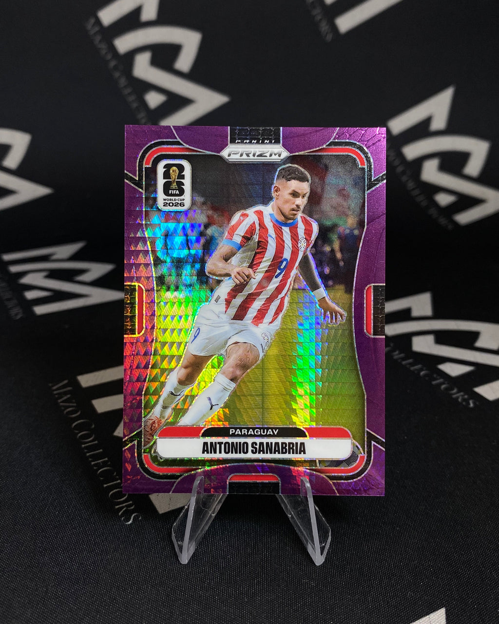 Antonio Sanabria – Purple Numerada 031/299 – Panini Prizm FIFA World Cup 2026