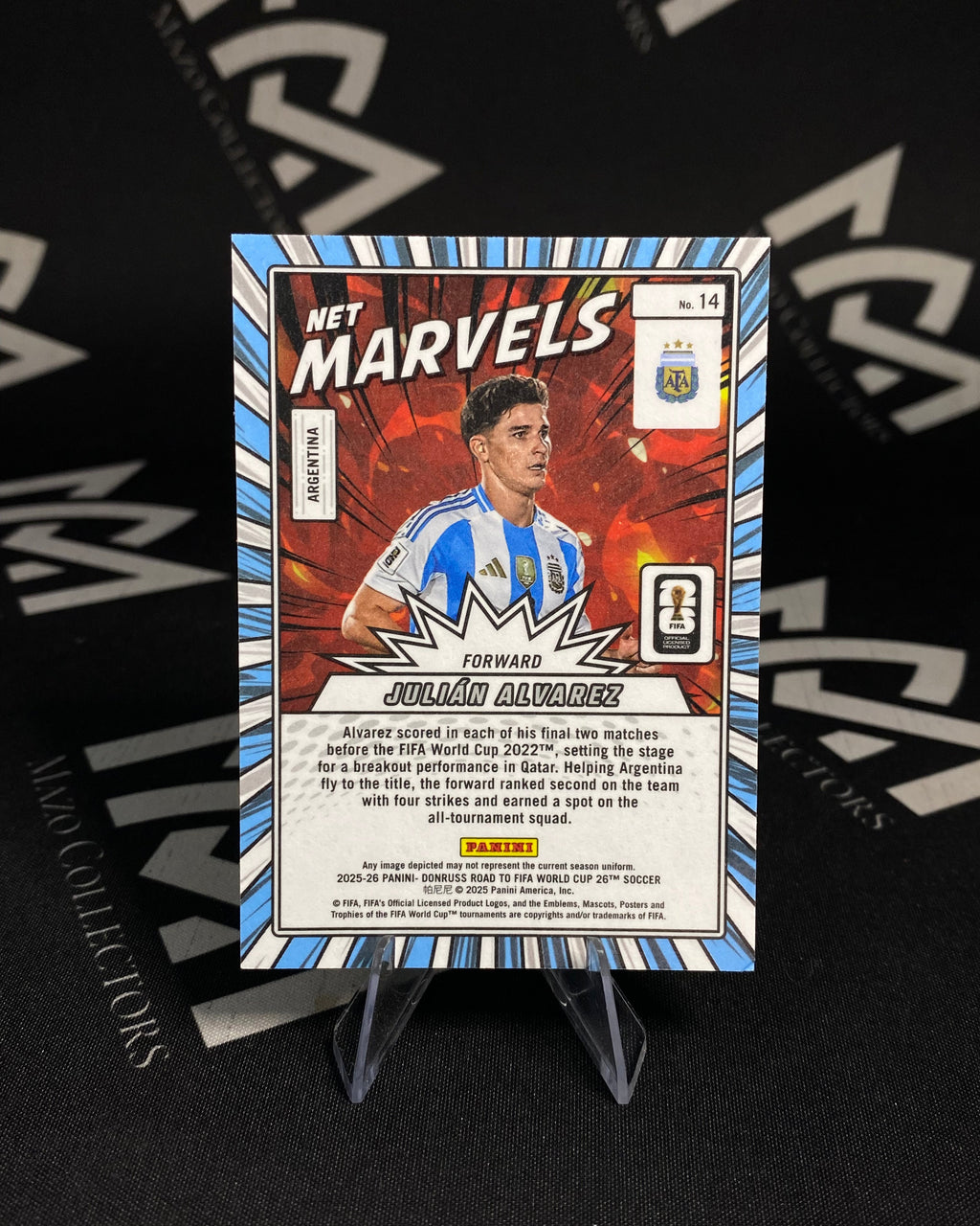 Julián Álvarez – Net Marvels – Donruss Road to FIFA World Cup 2026