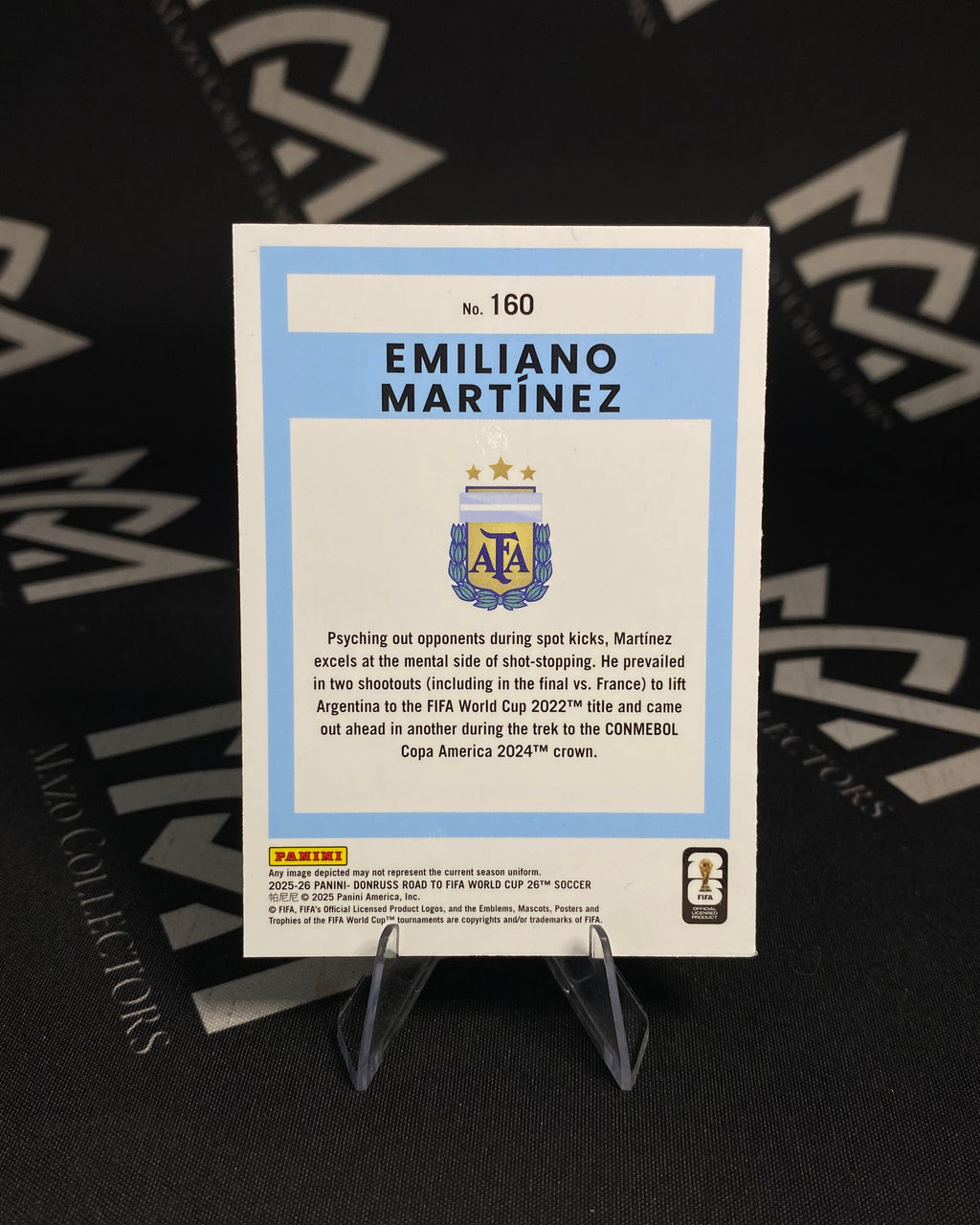 Emiliano “Dibu” Martínez – Donruss Optic Road to FIFA World Cup 2026