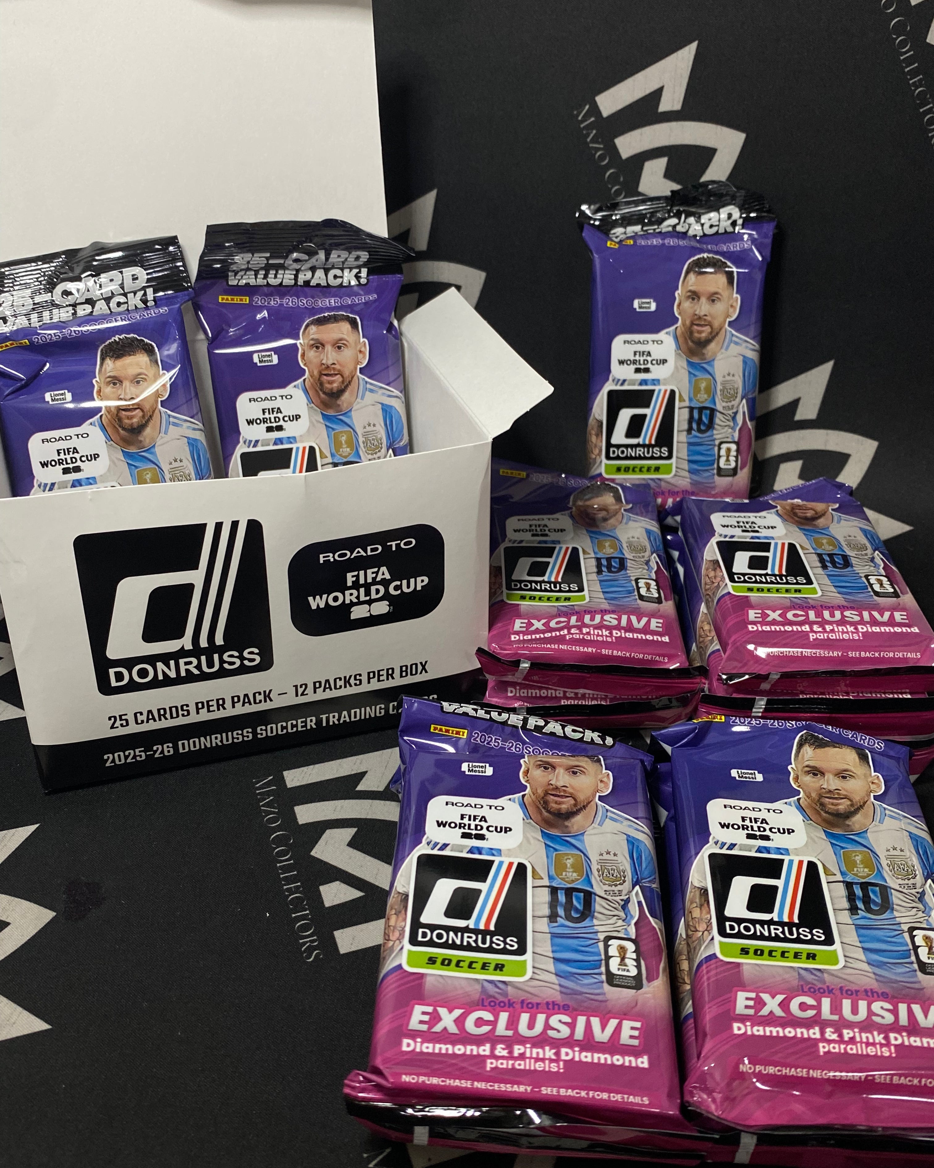 Panini Donruss Soccer 2025-26 Road to FIFA World Cup – Value Pack de 25 Cartas
