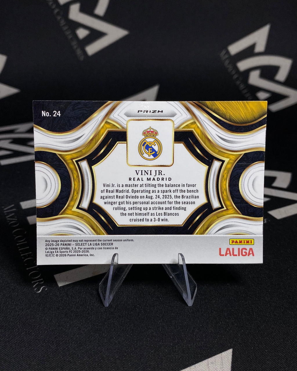 Viní Jr. Real Madrid – Panini Select LaLiga 2025-26 Snapshots – Carta Insert
