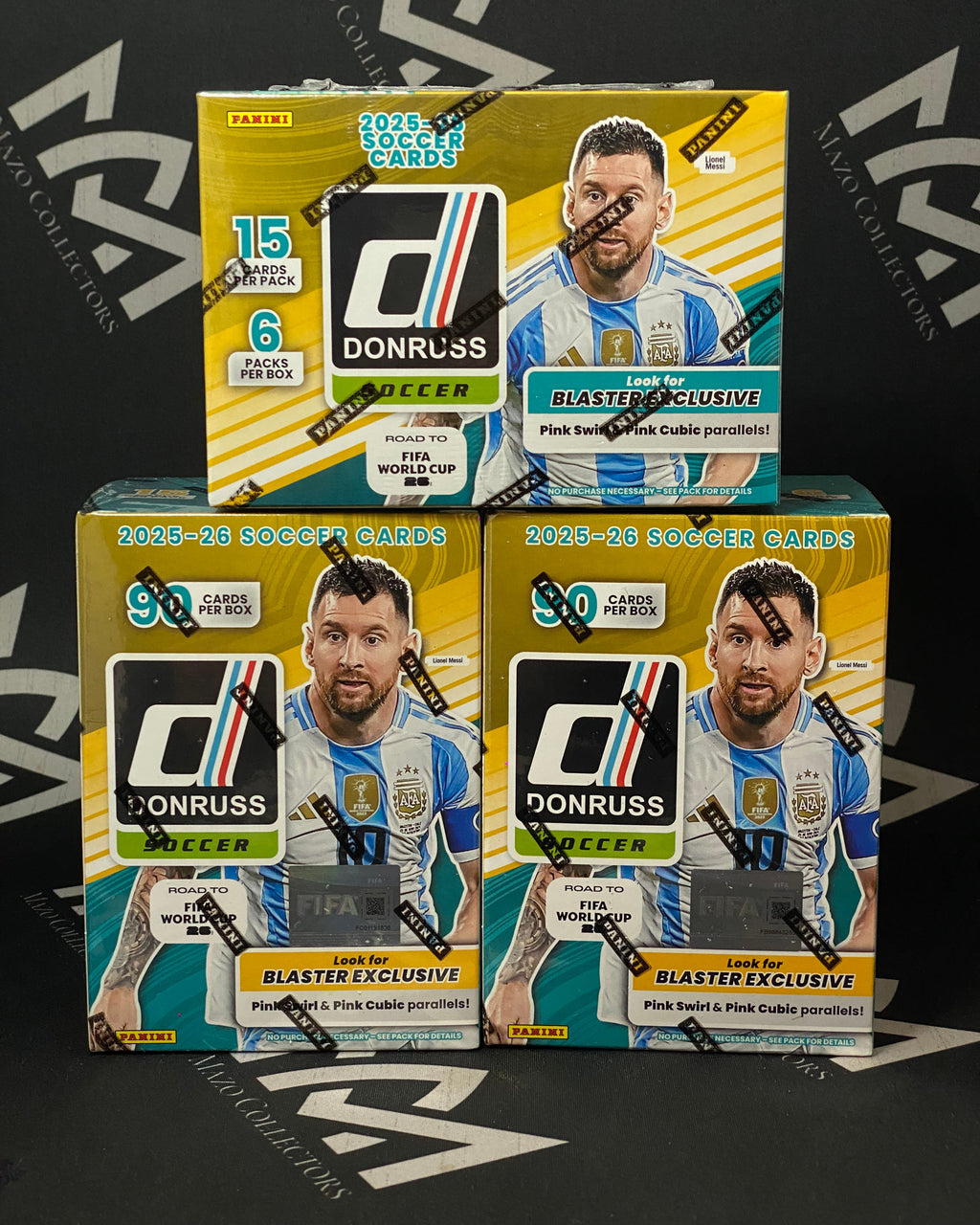 Panini Donruss Soccer Road to FIFA World Cup 2026  – Blaster Box Gold – 90 Cartas
