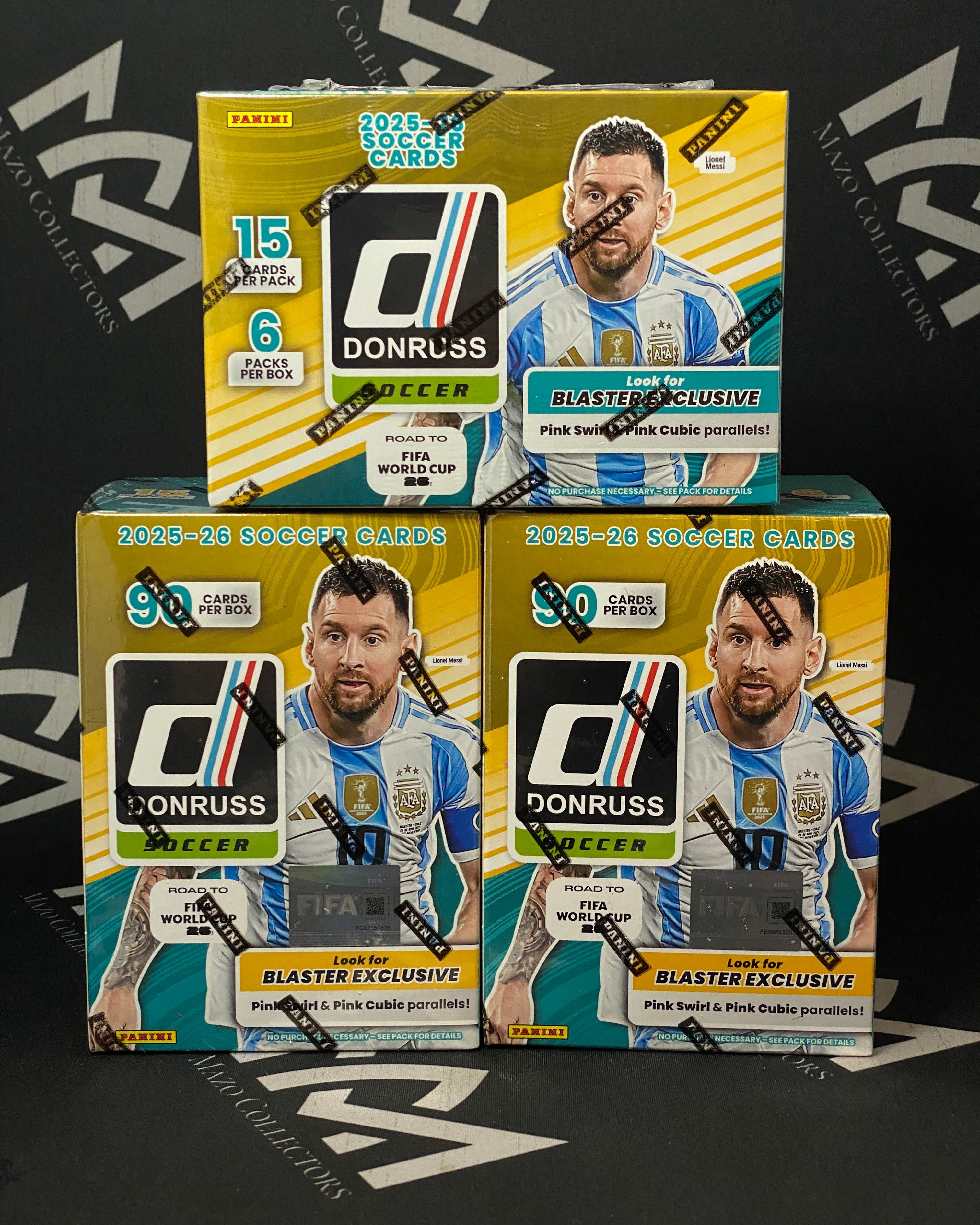 Panini Donruss Soccer Road to FIFA World Cup 2026  – Blaster Box Gold – 90 Cartas