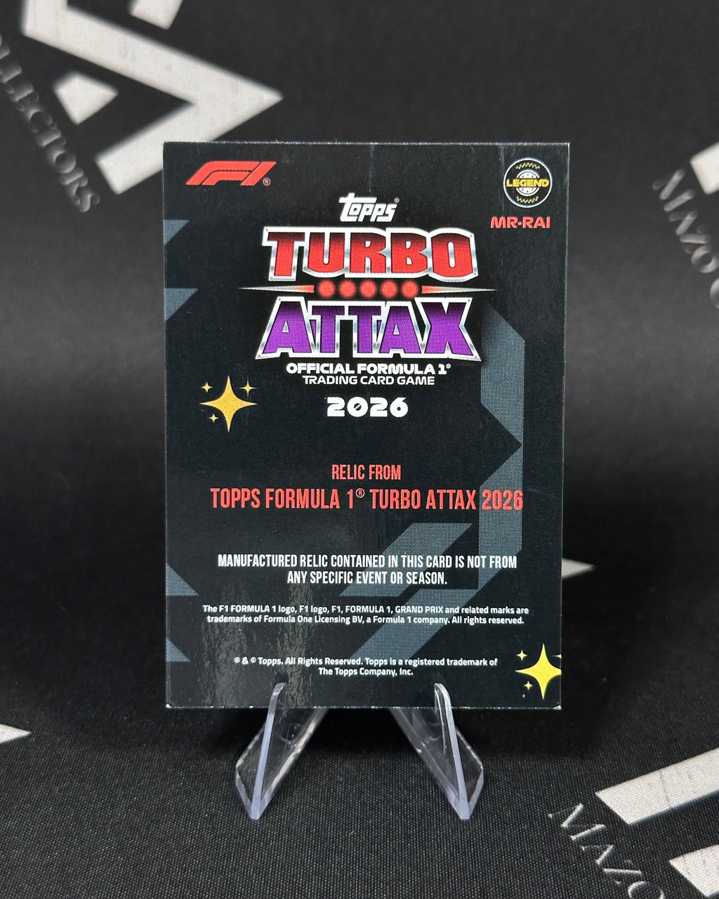 Kimi Räikkönen – Legend Reliquia – Topps Turbo Attax Formula 1 2026