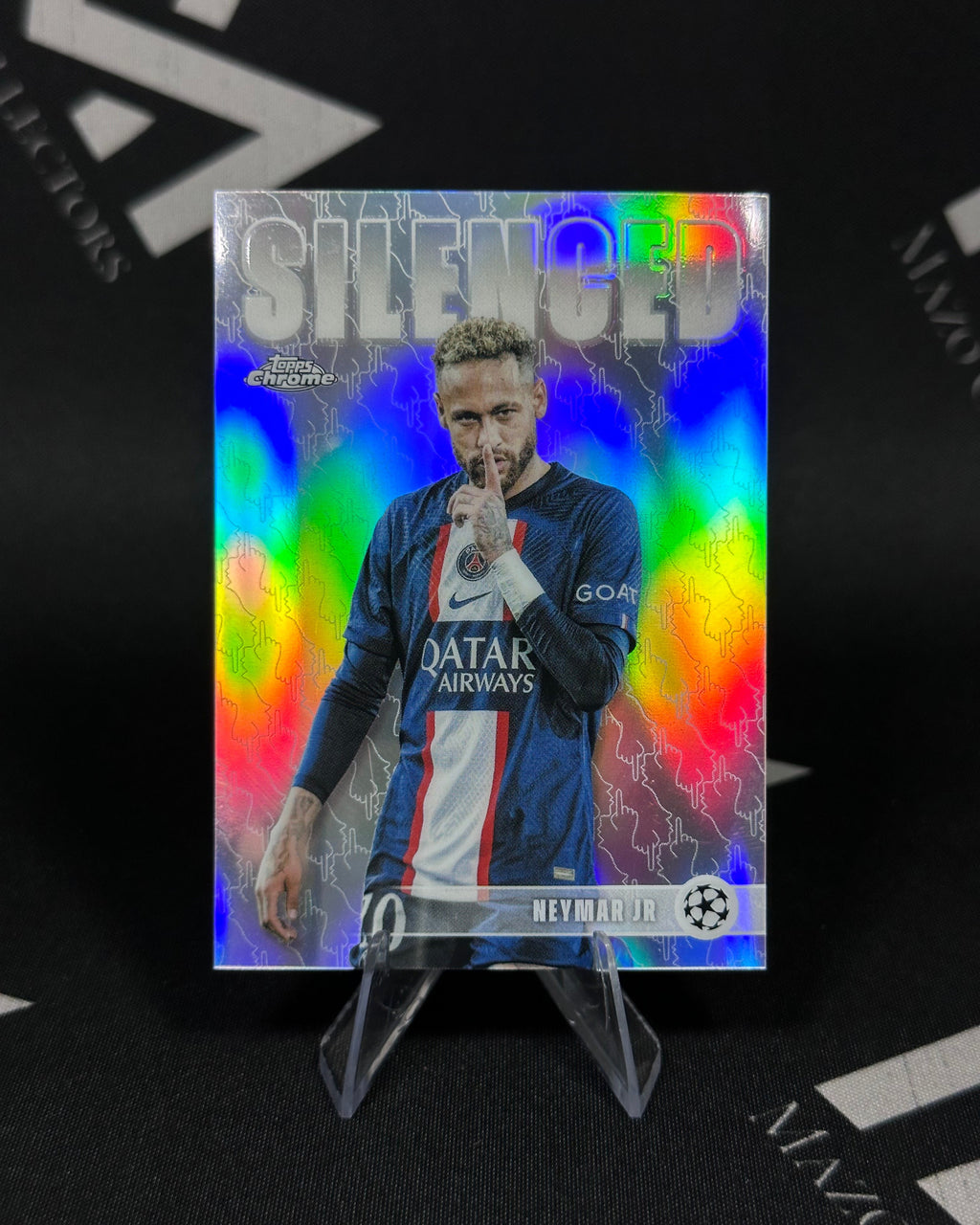 Neymar Jr. – Silenced – Topps Chrome UEFA Club Competitions 2025/26