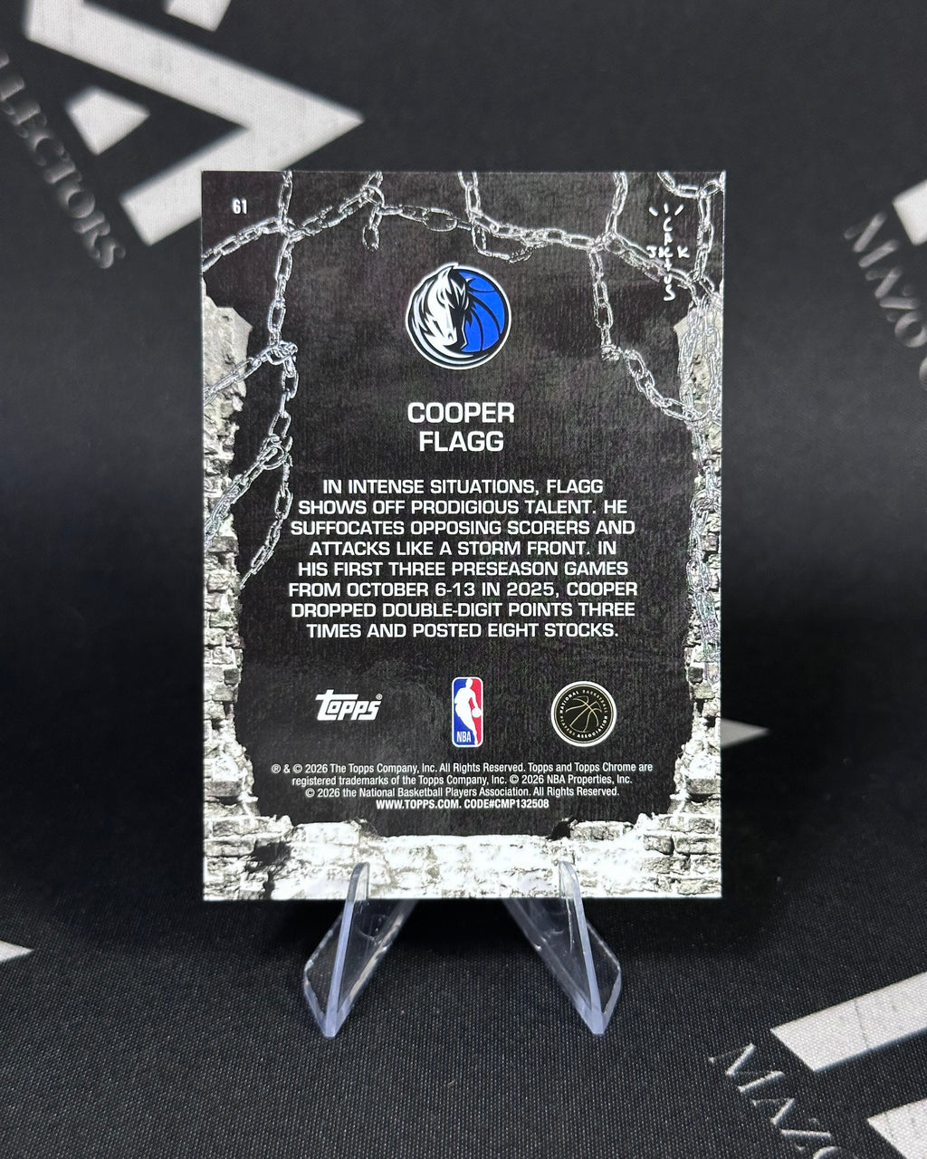 Cooper Flagg – Cactus Mode Rookie – Topps Chrome Cactus Jack Basketball 2025/26