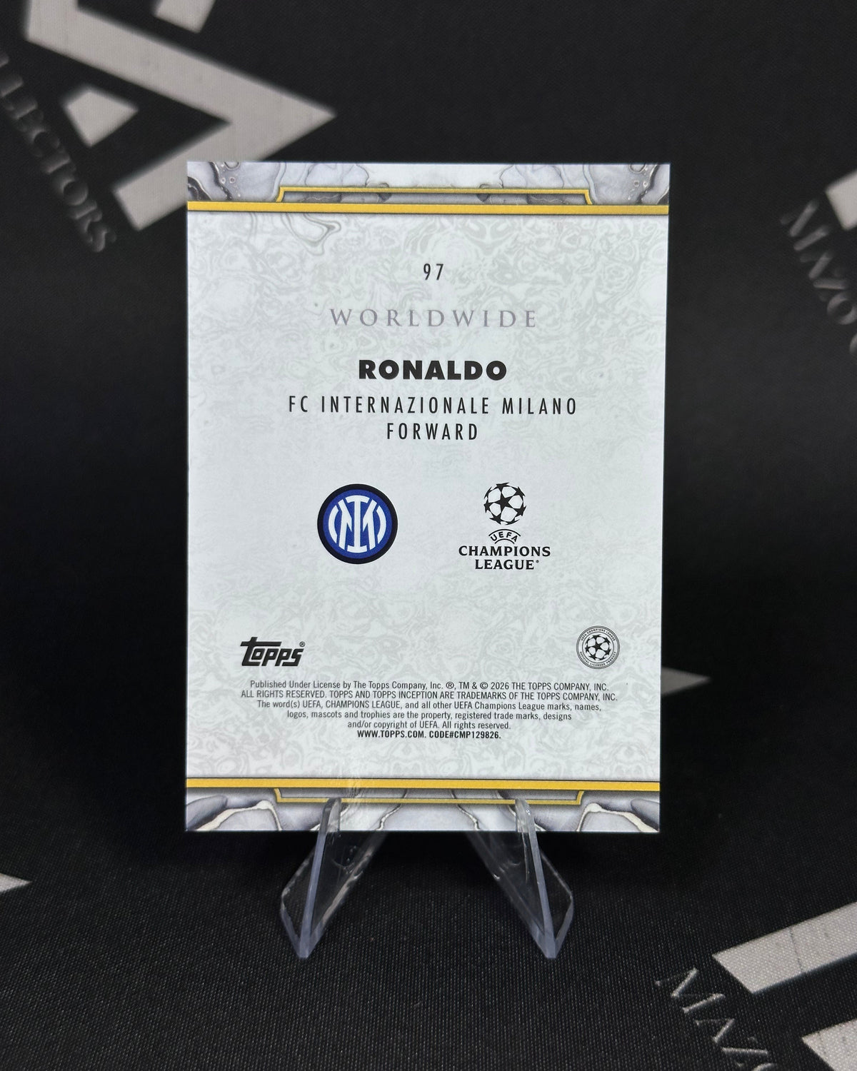 Ronaldo – Worldwide – Topps Inception UEFA Club Competitions 2025/26