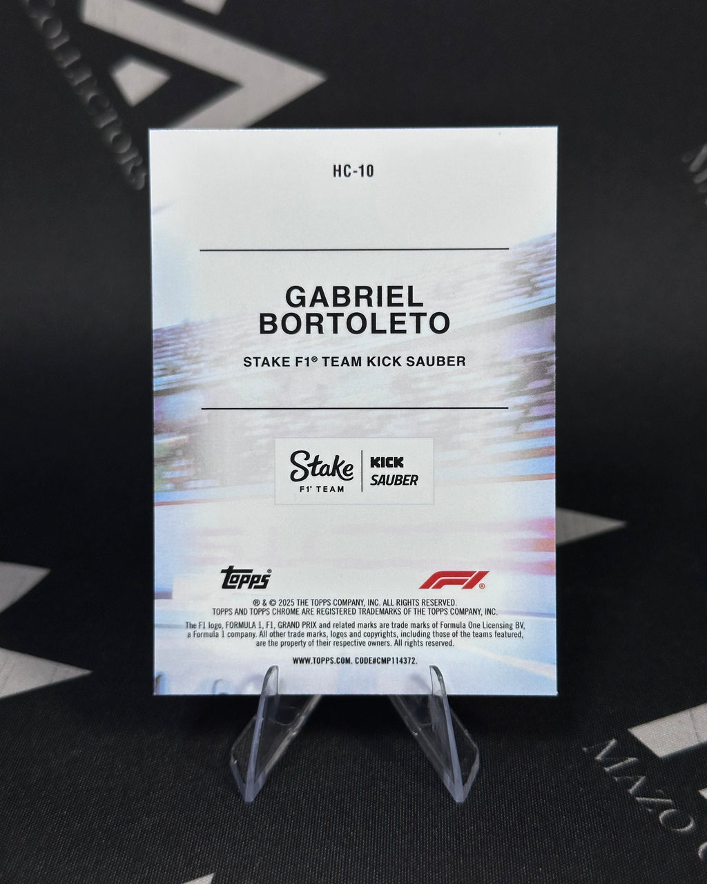 Gabriel Bortoleto – Rookie Card – Topps Chrome Formula 1 2025
