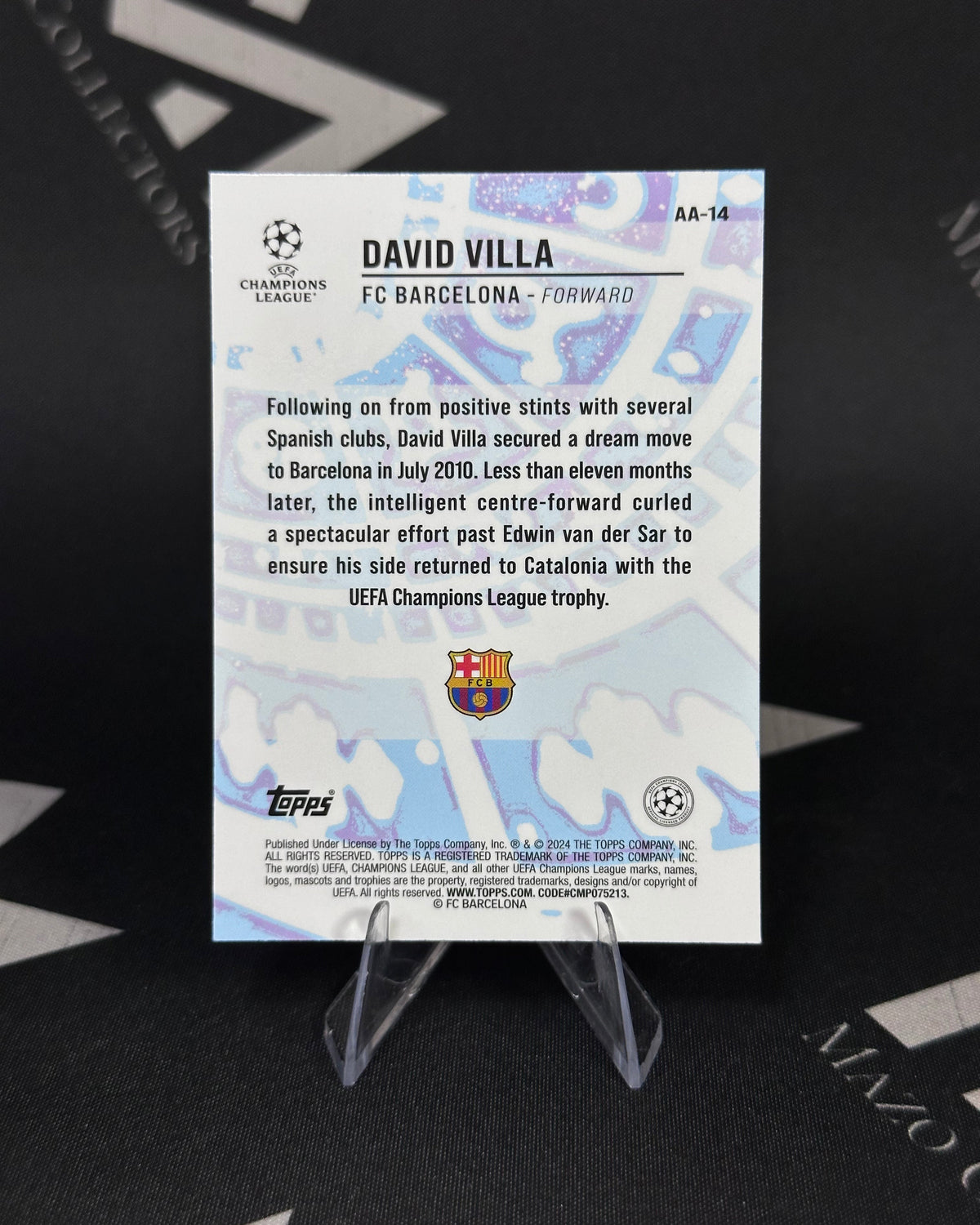 David Villa – Ageless Alchemy – Topps Merlin UEFA Club Competitions 2024