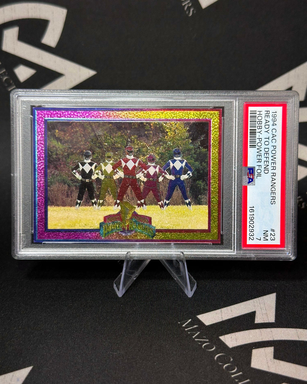 Power Rangers – Ready to Defend – Hobby Power Foil – CAC Power Rangers 1994 – PSA 7