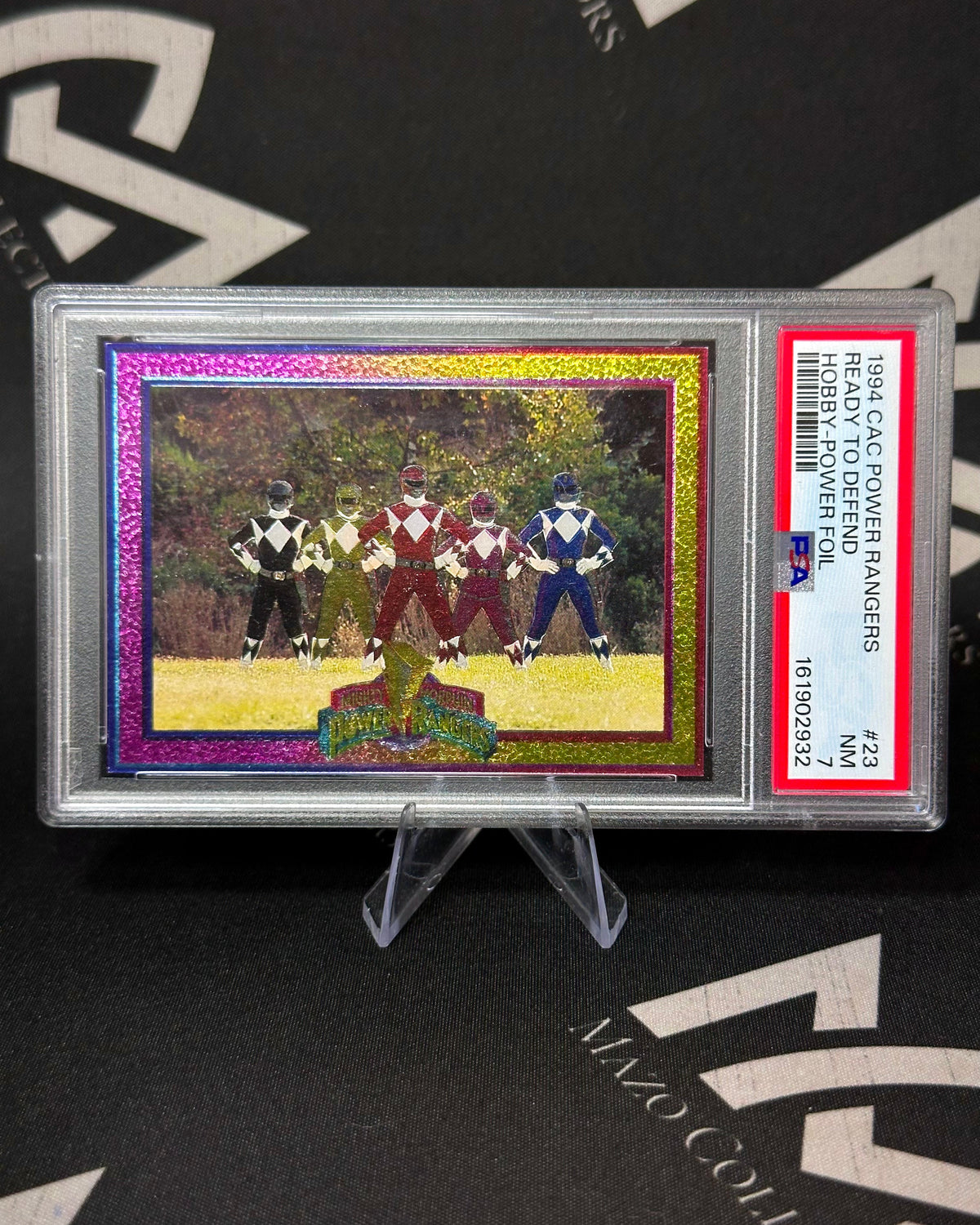 Power Rangers – Ready to Defend – Hobby Power Foil – CAC Power Rangers 1994 – PSA 7