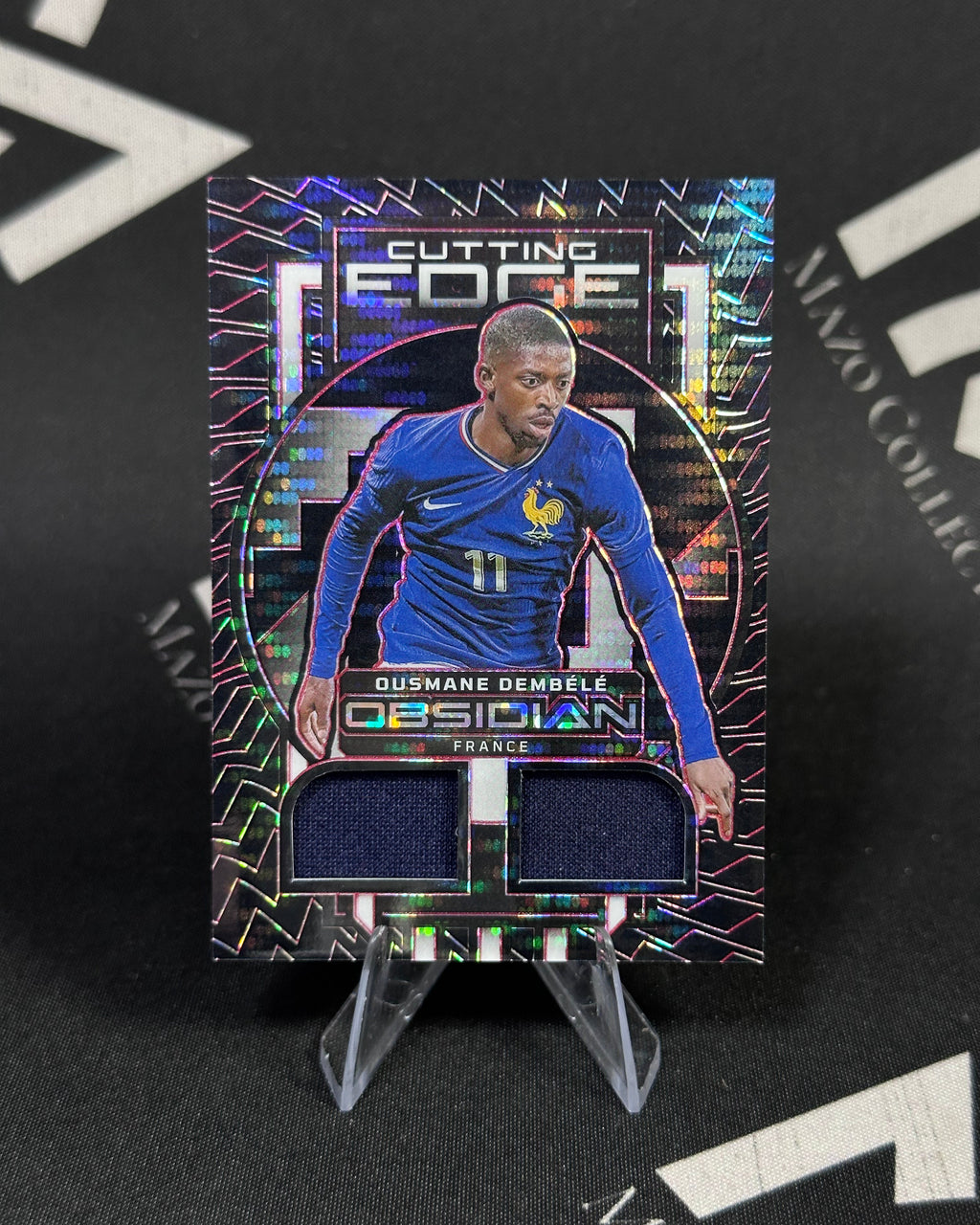 Ousmane Dembélé – Cutting Edge Doble Memorabilia 28/49 – Panini Obsidian Soccer 2023/24