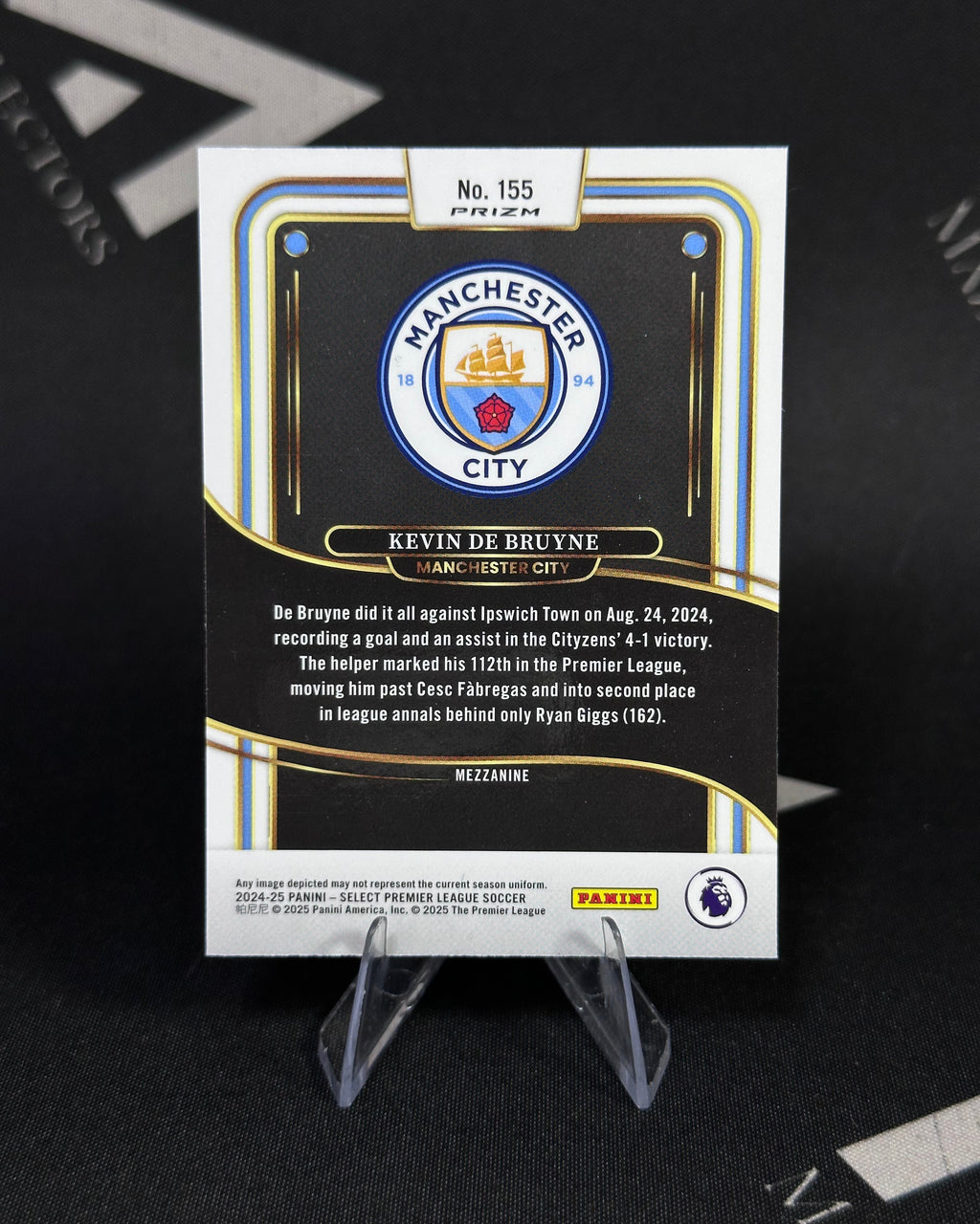 Kevin De Bruyne – Pink Ice Prizm – Panini Select Premier League 2024/25