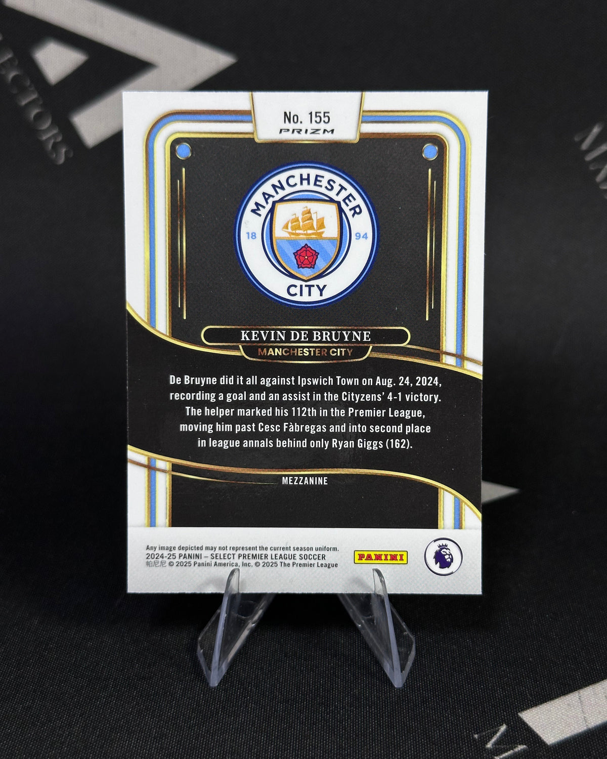 Kevin De Bruyne – Pink Ice Prizm – Panini Select Premier League 2024/25