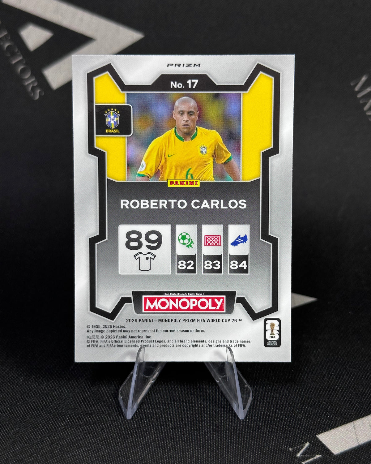 Roberto Carlos – Green Prizm – Panini Monopoly Prizm FIFA World Cup 2026