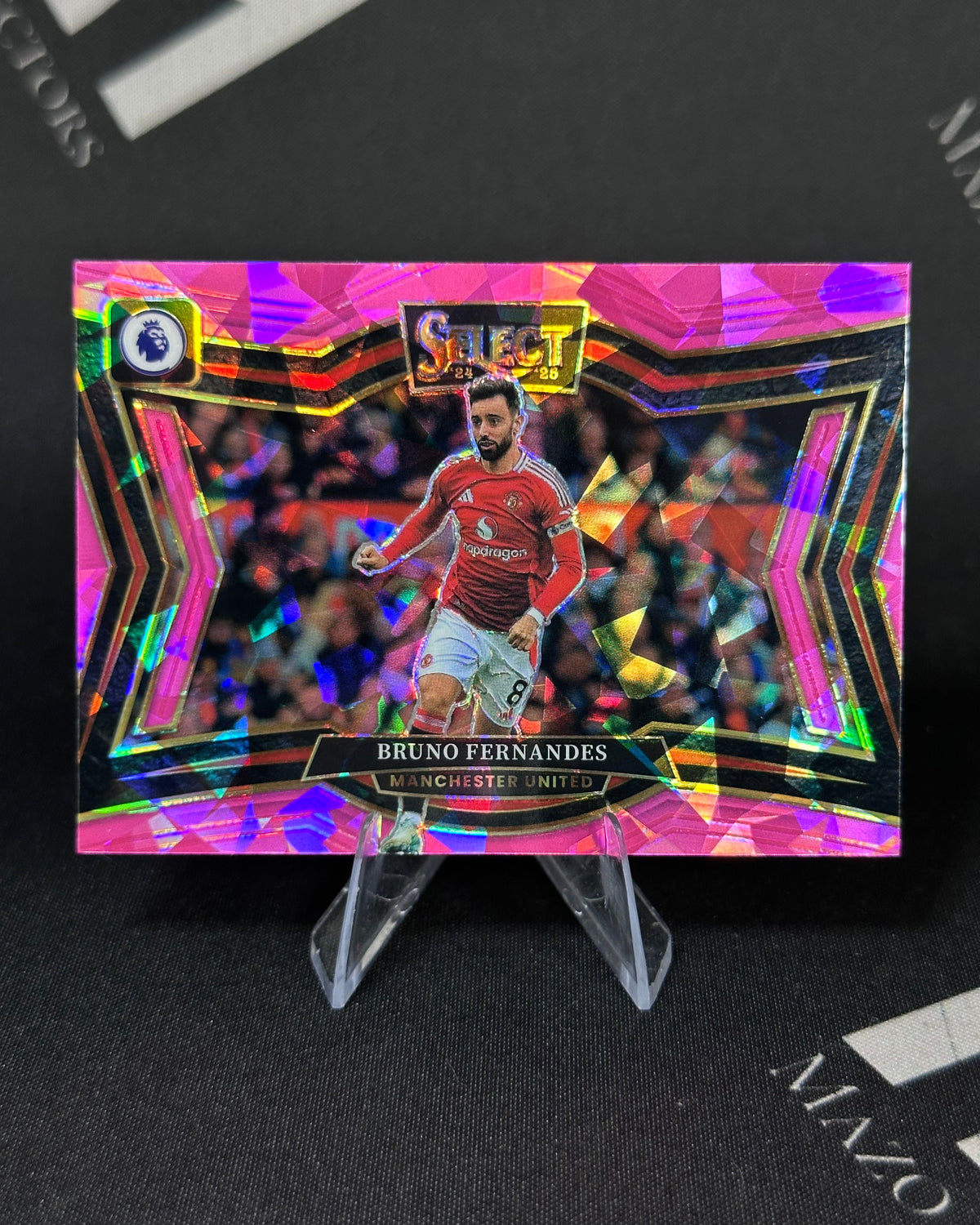 Bruno Fernandes – Pink Ice Prizm – Panini Select Premier League 2024/25