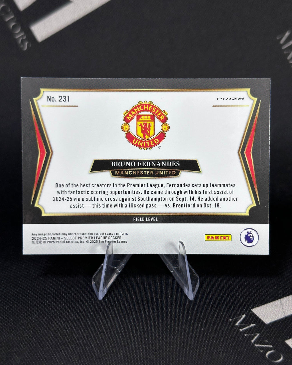 Bruno Fernandes – Pink Ice Prizm – Panini Select Premier League 2024/25